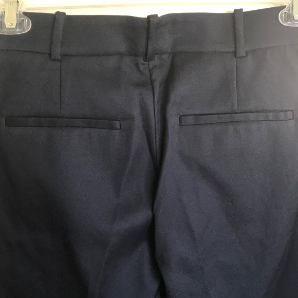 REBECCA TAYLOR Chino Wide Leg Pants Flare Cropped Cotton Blue Women’s Size 8 - Picture 8 of 16